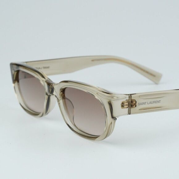 NEW Saint Laurent SL642 005 Yellow Brown Gradient Cat Eye Unisex Sunglasses - Picture 1 of 10